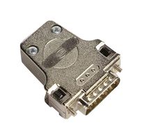 HARTING 09670150344 D Sub Backshell, DA, 180°, Metal Body