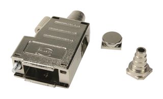 HARTING 09670150435 D Sub Backshell, DA, 90°, 180°, Metallised Thermoplastic Body