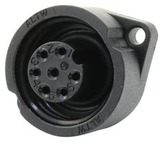 AMPHENOL LTW PWE-07PFFS-SC7001 Circular Connector, Circular Power Connector, PWE (8A) Series, Panel Mount Receptacle, 7 Contacts