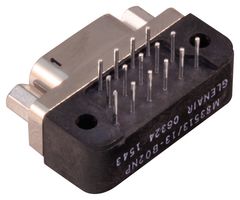 GLENAIR MWDM2L-15PCBRP-.110 D-Sub 连接器, Micro D, 插头, MWDM-CBR, 15 触点, 焊接