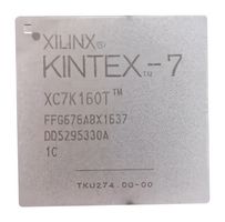 AMD XC7K160T-1FFG676C FPGA, Kintex-7, MMCM, PLL, 400 I/O's, 625 MHz, 162240单元, 970 mV 至1.03 V, FCBGA-676,NCNR