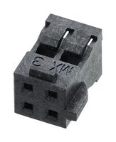 MOLEX 151192-0004 Connector Housing, Black, Milli-Grid 151192 Series, Receptacle, 4 Ways, 2 mm