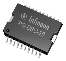 INFINEON TLE82092SAAUMA1 Motor Driver/Controller, DC, SPI, H-Bridge, 2 Outputs, 4.4 V to 5.25 V Supply, 8.6 A Out, SOIC-20