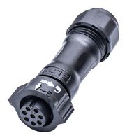 AMPHENOL LTW BD-08BFFA-QL8MP0 圆形连接器, IP68, Standard Circular Connector, X-Lok B Size Series, 电缆安装插座, 8 触点, 压接插座, 推式锁