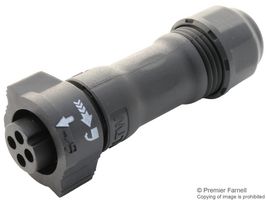 AMPHENOL LTW BB-04BFFA-QL8LPP Circular Connector, IP68, Standard Circular Connector, X-Lok B Size Series, Cable Mount Receptacle