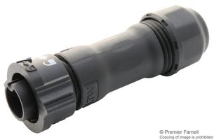 AMPHENOL LTW BB-03BFMA-QL8LPP 圆形连接器, IP68, Standard Circular Connector, X-Lok B Size Series, 电缆安装插座, 3 触点, 压接引脚, 推式锁