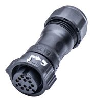 AMPHENOL LTW CD-12BFFA-QL8MP0 Circular Connector, IP68, Standard Circular Connector, X-Lok C Size Series, Cable Mount Receptacle