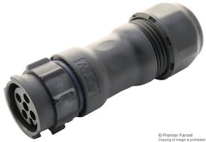 AMPHENOL LTW CB-05BMFA-QL8MP0 圆形连接器, IP68, Standard Circular Connector, X-Lok C Size Series, 电缆安装插头, 5 触点, 压接插座, 推式锁