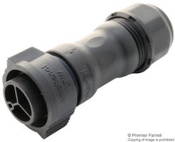 AMPHENOL LTW CC-03BFMA-QL8LPP 圆形连接器, IP68, Standard Circular Connector, X-Lok C Size Series, 电缆安装插座, 3 触点, 压接引脚, 推式锁