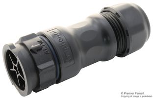 AMPHENOL LTW DC-05BMMA-QL8LPP 圆形连接器, IP68, Standard Circular Connector, X-Lok D Size Series, 电缆安装插头, 5 触点, 压接引脚, 推式锁