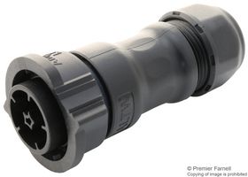 AMPHENOL LTW DC-05BFMA-QL8LPP 圆形连接器, IP68, Standard Circular Connector, X-Lok D Size Series, 电缆安装插座, 5 触点, 压接引脚, 推式锁