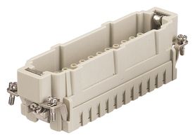 HARTING 09332242602 重载型连接器, Han E HMC, 插入件, 24+PE触芯, 24B, 插头, 压接针-无触芯