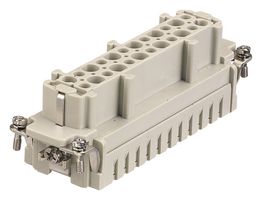 HARTING 09332242702 Heavy Duty Connector, Han E HMC, Insert, 24+PE Contacts, 24B, Receptacle