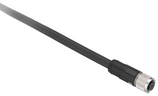 TELEMECANIQUE SENSORS XZCP1164L15 传感器电缆, M12 插座, 自由线端, 5路, 15 m, 49 ft, XZ Series