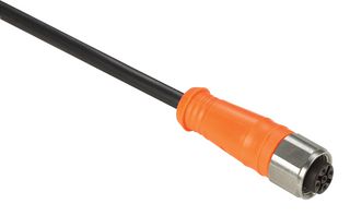 TELEMECANIQUE SENSORS XZCPA1141L5 Sensor Cable, M12 Receptacle, Free End, 4 Positions, 5 m, 16.4 ft, XZ Series