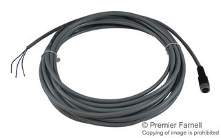 TELEMECANIQUE SENSORS XZCPV0566L5 Sensor Cable, M8 Receptacle, Free End, 3 Positions, 5 m, 16.4 ft, XZ Series