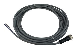 TELEMECANIQUE SENSORS XZCPV1141L10 Sensor Cable, M12 Receptacle, Free End, 4 Positions, 10 m, 33 ft, XZ Series