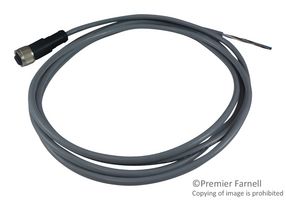 TELEMECANIQUE SENSORS XZCPV1141L2 传感器电缆, M12 插座, 自由线端, 4路, 2 m, 6.6 ft, XZ Series