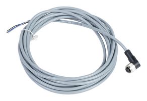 TELEMECANIQUE SENSORS XZCPV1241L5 Sensor Cable, 90° M12 Receptacle, Free End, 4 Positions, 5 m, 16.4 ft, XZ Series