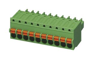 PHOENIX CONTACT 1851119 插拔式接线端子, 3.81 mm, 9 路, 26 AWG, 16 AWG, 1.5 mm², 推入式