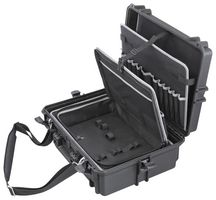 MULTICOMP PRO DT000076 Storage Case, Waterproof, Polypropylene, Black, 555 mm x 211 mm x 428 mm