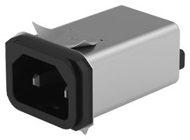TE CONNECTIVITY - CORCOM 3IHS1 滤波IEC电源入口模块, 医用, 摁入式, IEC C18, 医用, 3 A, 250 VAC