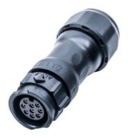 AMPHENOL LTW CD-09BMFA-QL8MP0 圆形连接器, IP68, Standard Circular Connector, X-Lok C Size Series, 电缆安装插头, 9 触点, 压接插座, 推式锁