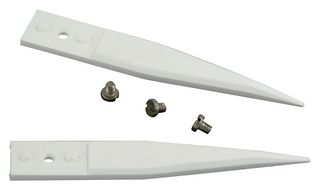 IDEAL-TEK A74MZ Tweezer, Tip, ZTA, Straight, Flat, 55 mm Length