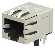 TE CONNECTIVITY 2301994-7 模块连接器, RJ45 插座, 1 x 1 (端口), 8P8C, Cat6, 通孔安装
