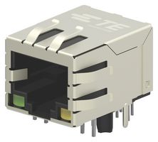 TE CONNECTIVITY 1-2301994-2 模块连接器, RJ45 插座, 1 x 1 (端口), 8P8C, Cat6, 通孔安装