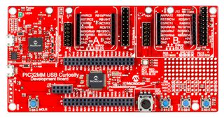 MICROCHIP DM320107 开发板, PIC32 MCU, Click 板兼容, 板载编程器, 低功率