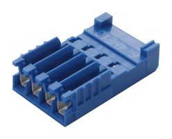 AMP - TE CONNECTIVITY 281784-4 IDC Connector, IDC Receptacle, Female, 2.54 mm, 1 Row, 4 Contacts, Cable Mount