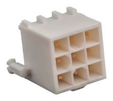 AMP - TE CONNECTIVITY 1-770182-1 引脚针座, 线至板, 4.14 mm, 3 排, 9 触点, 通孔直型, Mini Universal MATE-N-LOK