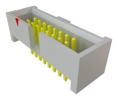 SAMTEC SHF-108-01-L-D-TH 引脚针座, 线至板, 1.27 mm, 2 排, 16 触点, 通孔安装, SHF