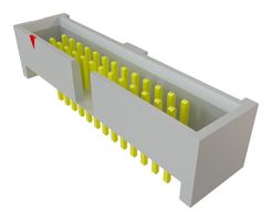 SAMTEC SHF-113-01-L-D-TH 引脚针座, 线至板, 1.27 mm, 2 排, 26 触点, 通孔安装, SHF