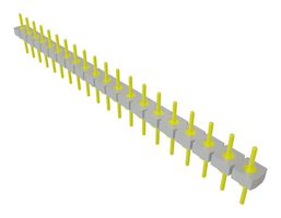 SAMTEC BBL-120-T-E 引脚针座, 板至板, 2.54 mm, 1 排, 20 触点, 通孔安装, BBL