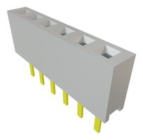 SAMTEC MMS-106-01-L-SV PCB插座, 板至板, 线至板, 2 mm, 1 排, 6 触点, 通孔安装