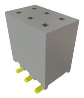 SAMTEC SQW-103-01-L-D-VS PCB插座, 板至板, 线至板, 2 mm, 2 排, 6 触点, 表面安装