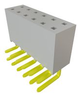 SAMTEC SSW-106-02-T-D-RA PCB插座, 板至板, 2.54 mm, 2 排, 12 触点, 通孔安装直角
