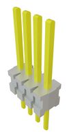 SAMTEC TMS-104-01-L-S 引脚针座, 板至板, 1.27 mm, 1 排, 4 触点, 通孔安装, TMS