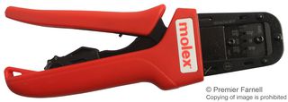 MOLEX 63819-2900 Crimp Tool, Ratchet, Molex Micro-Fit 3.0 46235 Series 30-20AWG Contacts, PremiumGrade 207129