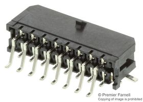 MOLEX 43045-1609 Pin Header, Wire-to-Board, 3 mm, 2 Rows, 16 Contacts, Surface Mount Right Angle