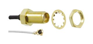 MOLEX 89761-3412 RF / Coaxial Cable Assembly, 3.9 ", 100 mm, 1.13mm, MCRF, MCRF Straight Plug, 50 ohm