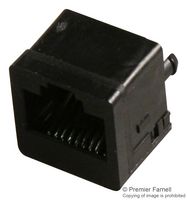 MOLEX 42878-6218 模块连接器, 模制插座, 1 x 1 (端口), 6P6C, Cat3, 通孔安装