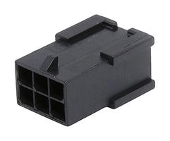 MOLEX 43020-0601 连接器外壳, Micro-Fit 3.0 43020, 插头, 6 路, 3 mm, Molex Micro-Fit 3.0 43031系列插针触芯