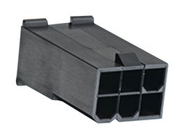 MOLEX 46993-0810 连接器外壳, 黑色, Mini-Fit Jr. 46993 Series, 插头, 8 路, 4.2 mm