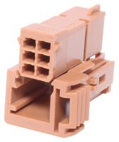 MOLEX 98298-0004 连接器外壳, 棕色, MOX 98298 Series, 插座, 6 路, 2.54 mm, Molex MOX 98658系列母压接端子