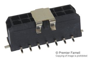 MOLEX 43045-1418 引脚针座, 线至板, 3 mm, 2 排, 14 触点, 表面安装直型, Micro-Fit 3.0 43045 Series