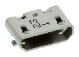 MOLEX 47346-1001 USB Connector, Micro USB Type B, USB 2.0, Receptacle, 5 Ways, Surface Mount, Right Angle