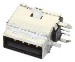 MOLEX 89485-8002 USB Connector, USB Type A, USB 2.0, Receptacle, 4 Ways, Through Hole Mount, Right Angle